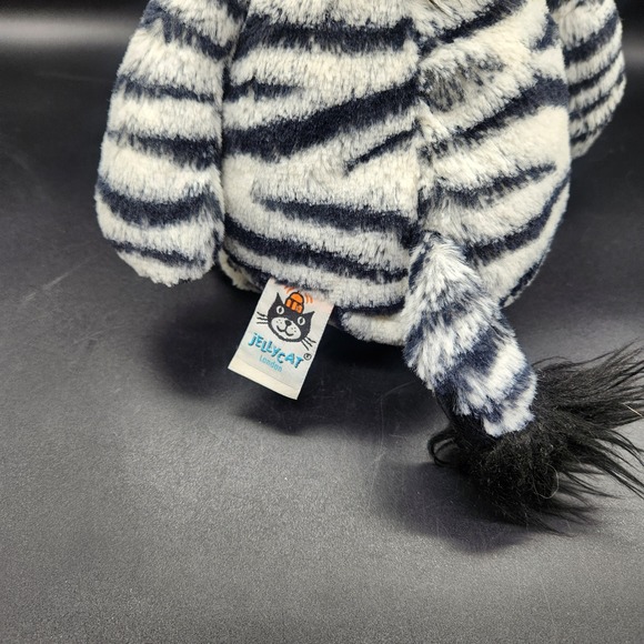 Jellycat Bashful Zebra Plush Toy Stuffed Animal Black White Soft London Safari - Picture 5 of 12